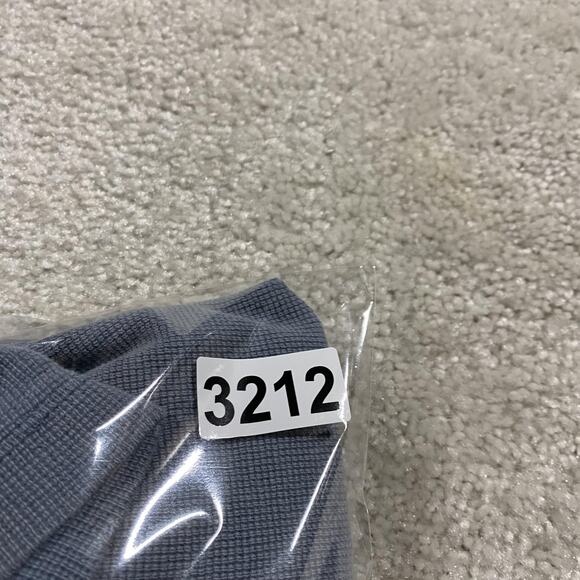 Carhartt Sweater Mens Large Blue Quarter Zip Waffle Knit Pullover Work Pocket - Picture 11 of 11